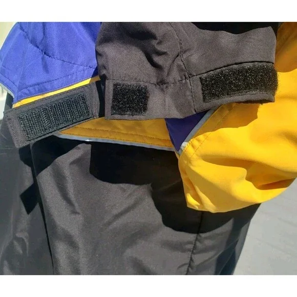 Vintage Frank Shorter Jacket Mens Large Blue Gore Tex Hooded Colorblock 90s EUC! - Picture 13 of 16